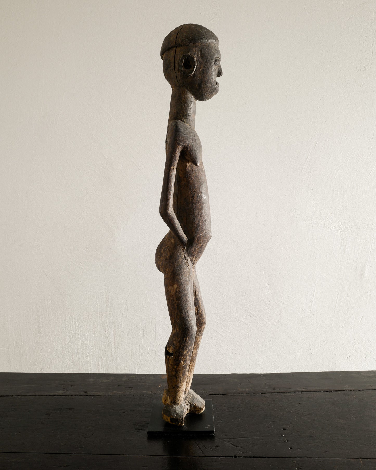 WOODEN LOBI FEMALE FIGURE, BURKINA FASO 1940s