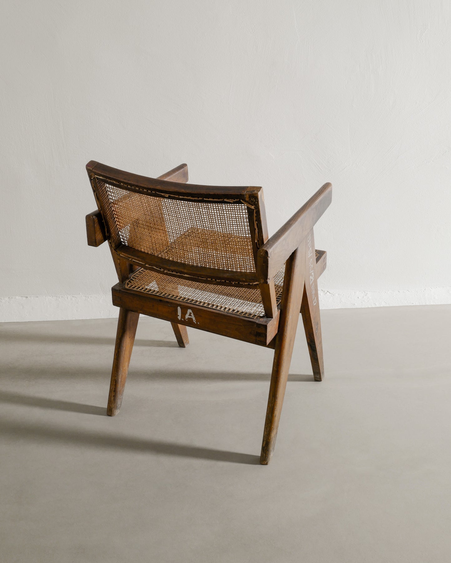 PAIR OF PIERRE JEANNERET OFFICE CHAIRS, 1950s