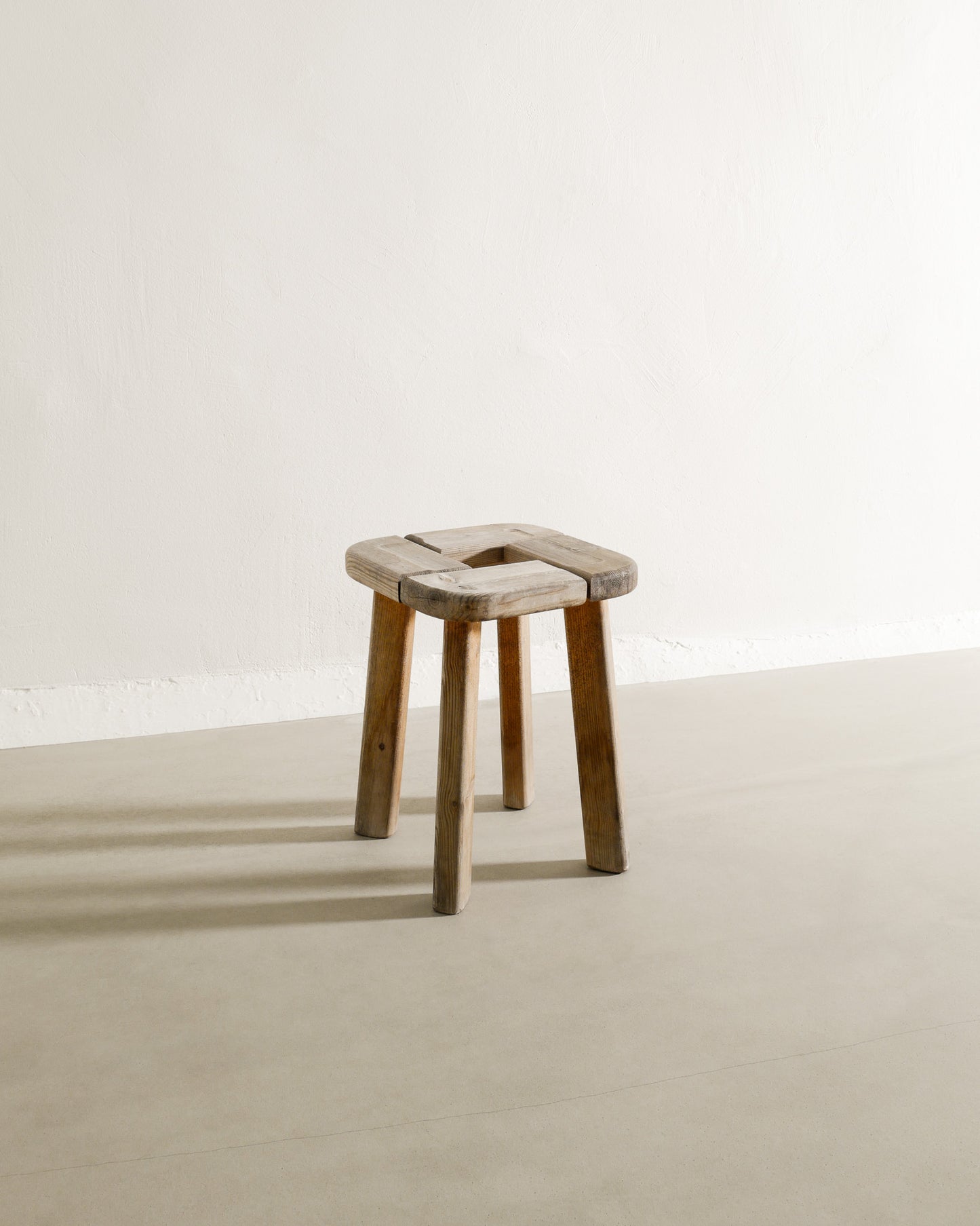 SWEDISH PINE STOOL, 1940s