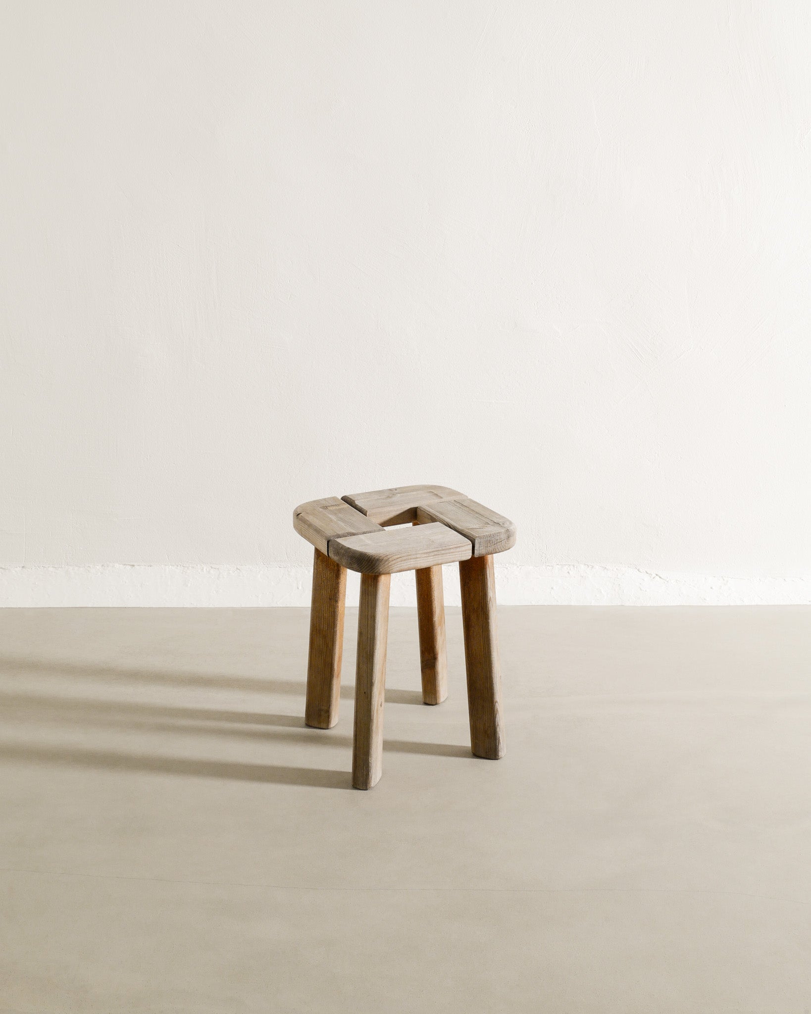 SWEDISH PINE STOOL, 1940s