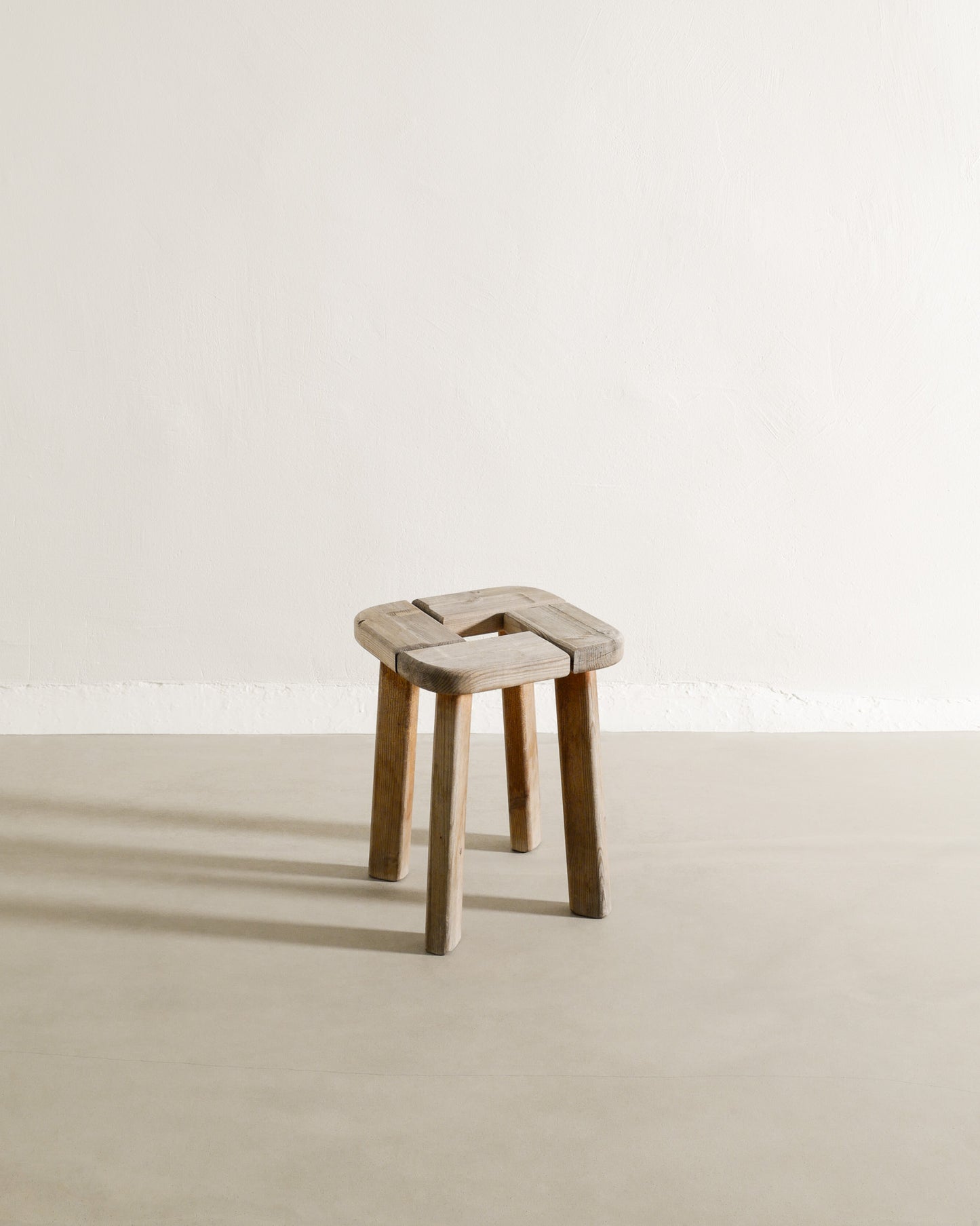 SWEDISH PINE STOOL, 1940s