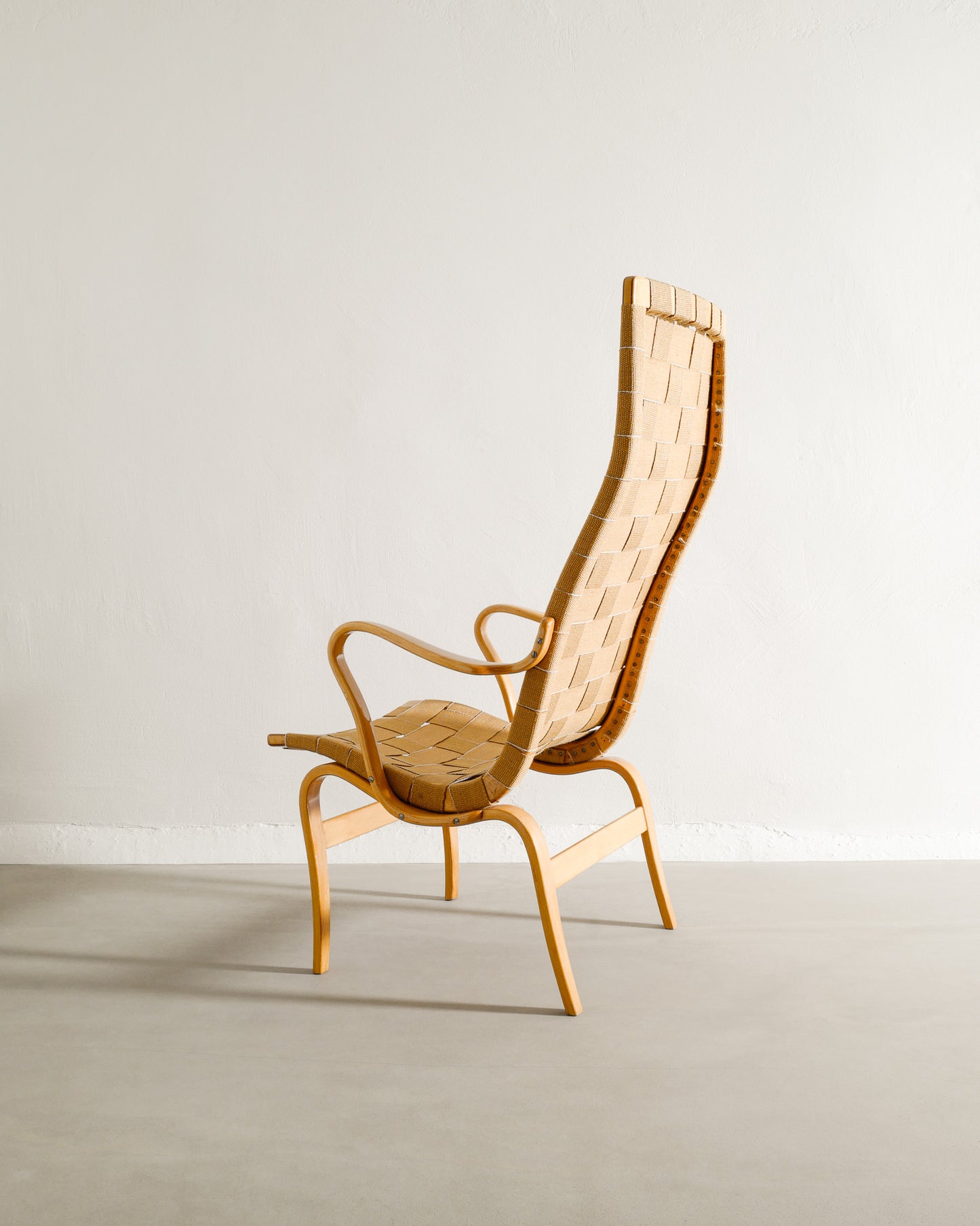 BRUNO MATHSSON "EVA" HIGH BACK CHAIR, 1940s