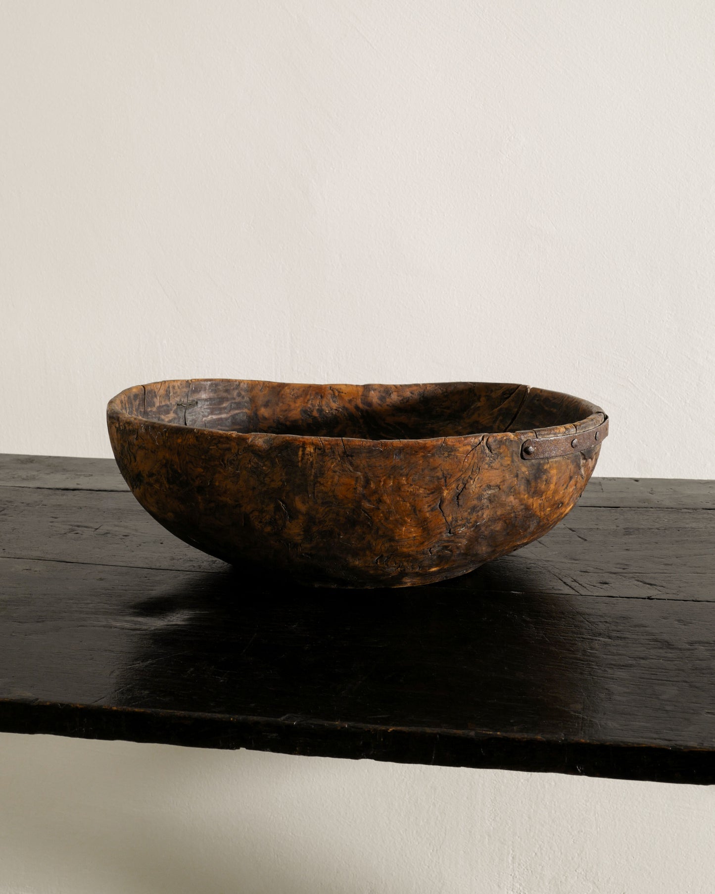 SWEDISH ANTIQUE WOODEN BOWL, 1700s