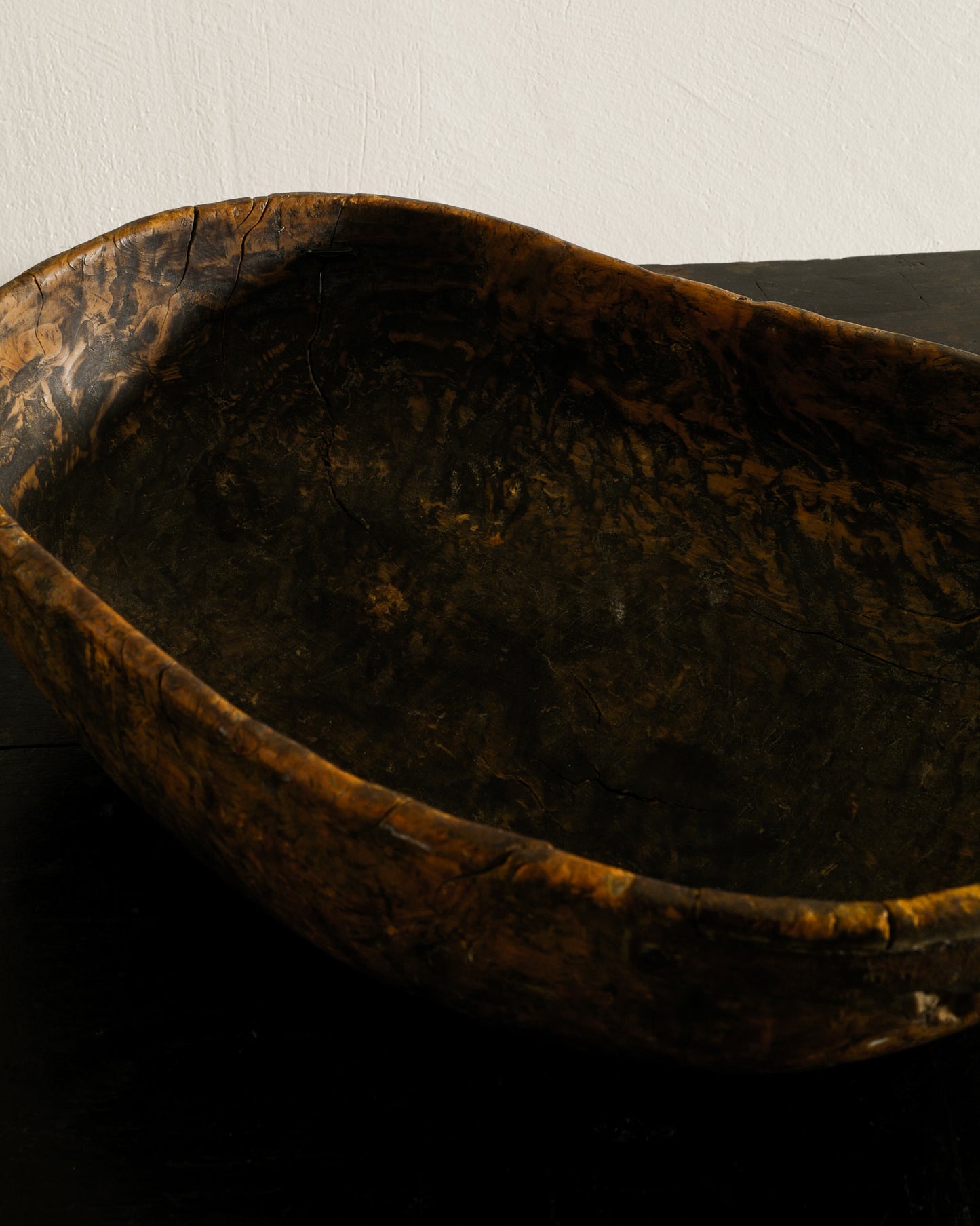 SWEDISH ANTIQUE WOODEN BOWL, 1700s