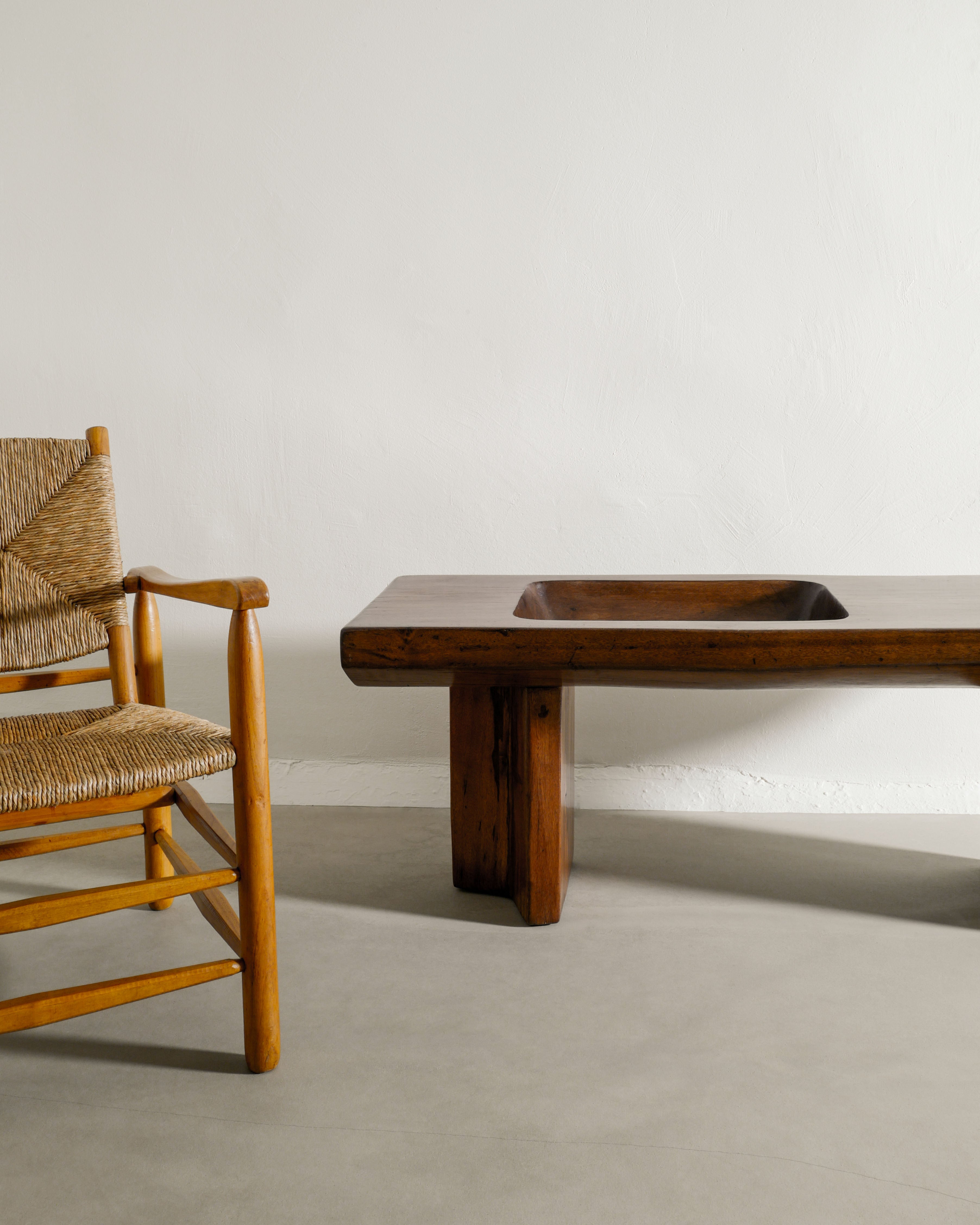 BRAZILIAN COFFEE SIDE TABLE, 1970s