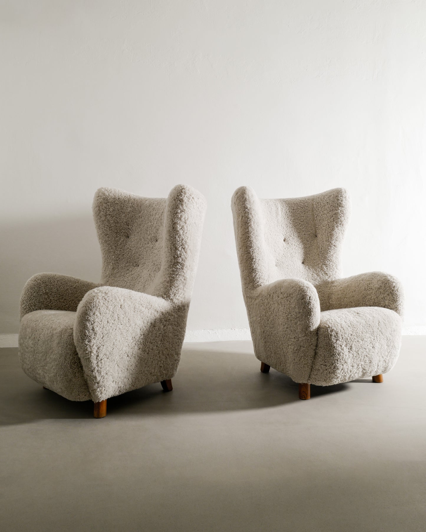 MOGENS LASSEN WINGBACK ARMCHAIRS, 1940s