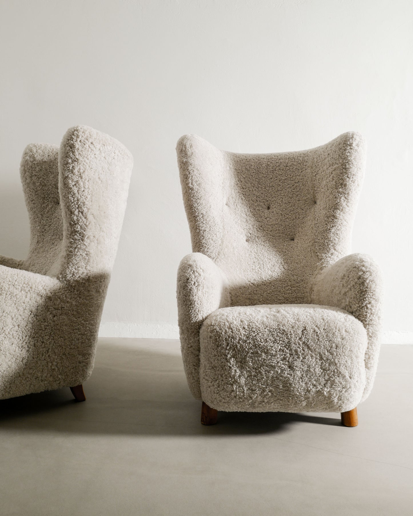 MOGENS LASSEN WINGBACK ARMCHAIRS, 1940s