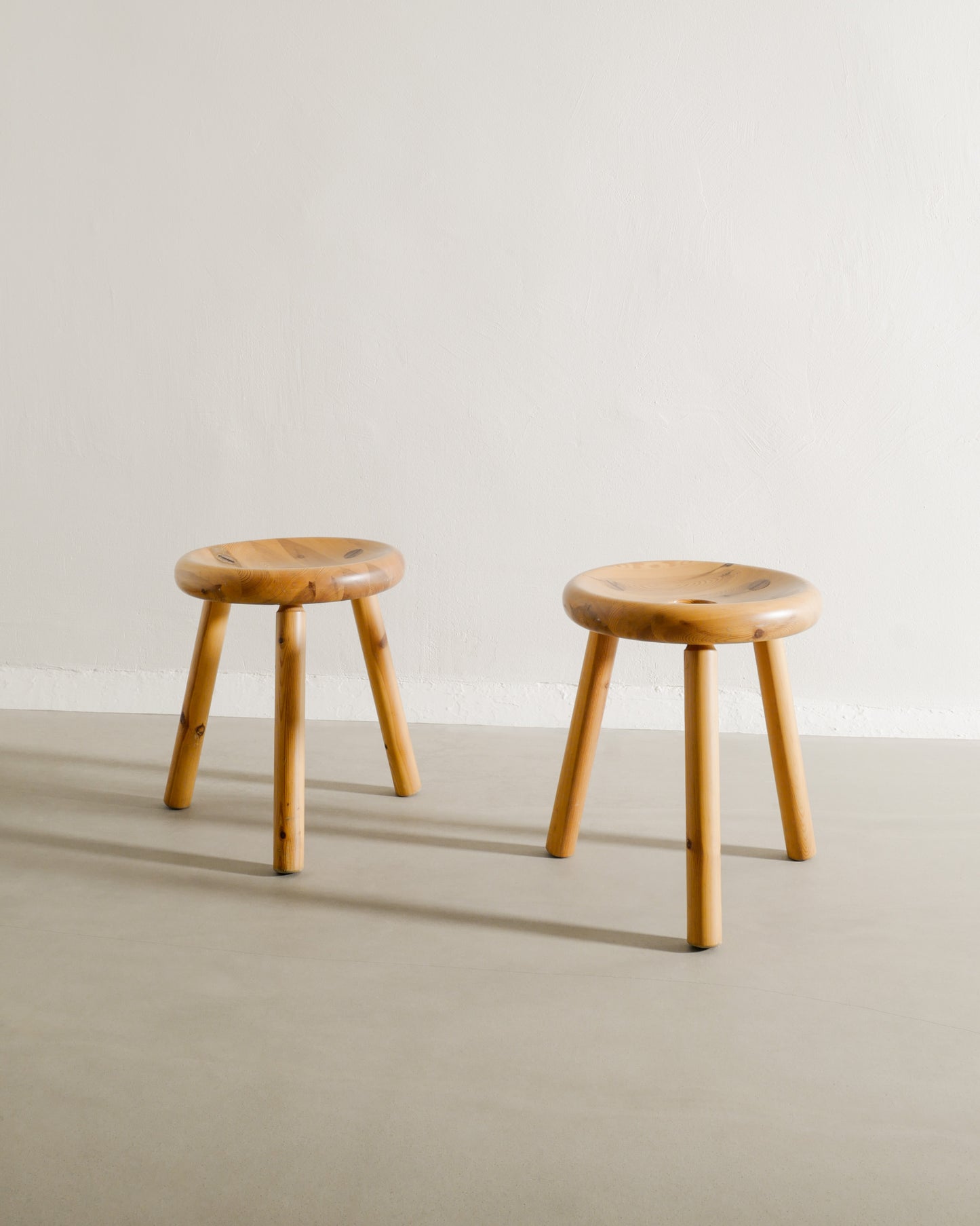 BERTEL GARDBERG "SAUNA PINE STOOLS", 1960s