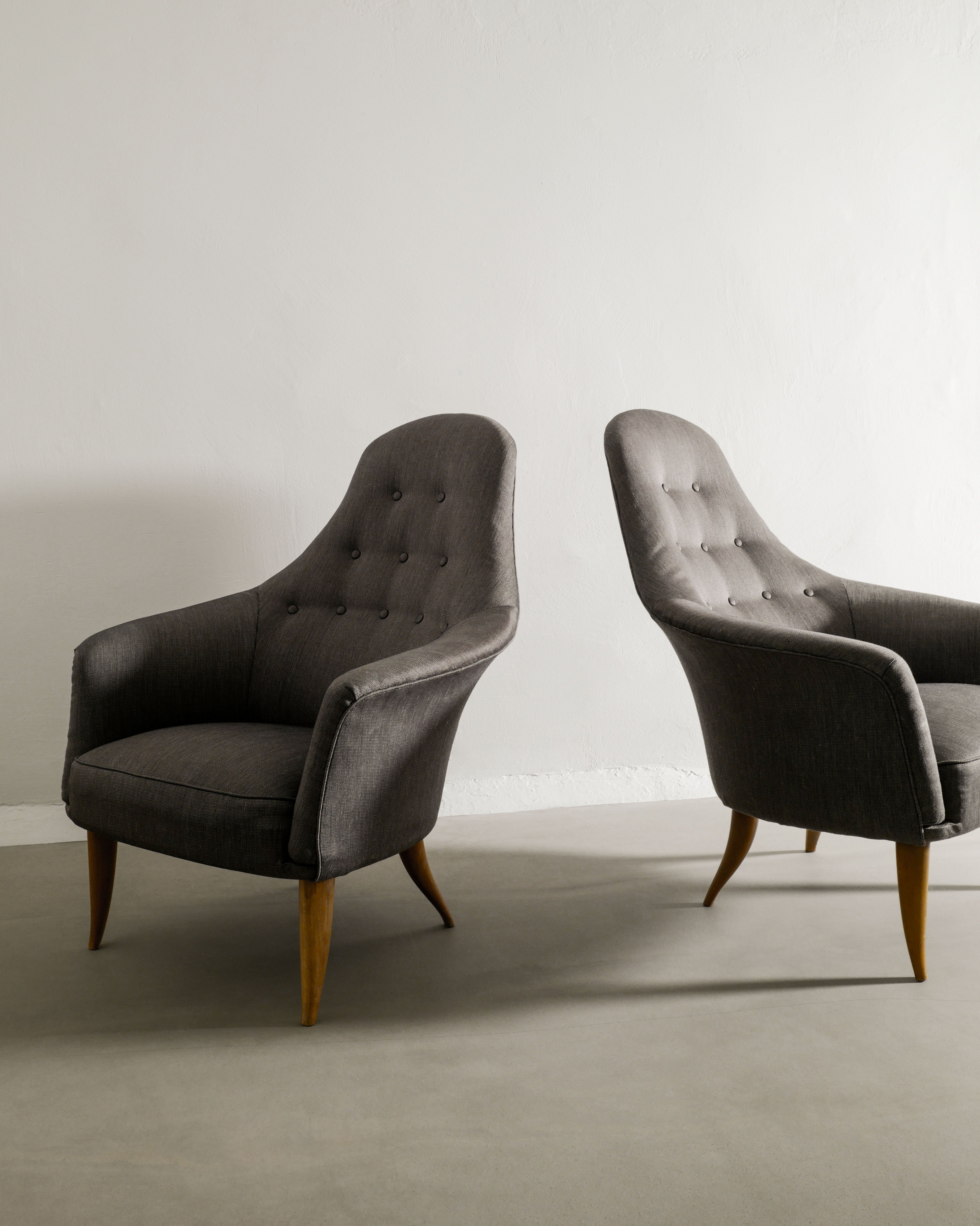 KERSTIN HÖRLIN-HOLMQUIST ARMCHAIRS, 1950s