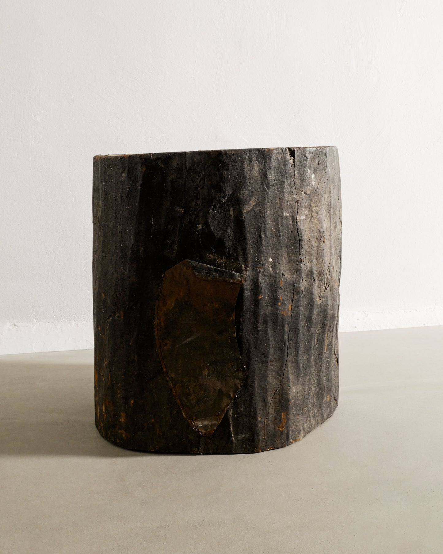 FRENCH HOLLOWED OUT WOODEN PLANTER