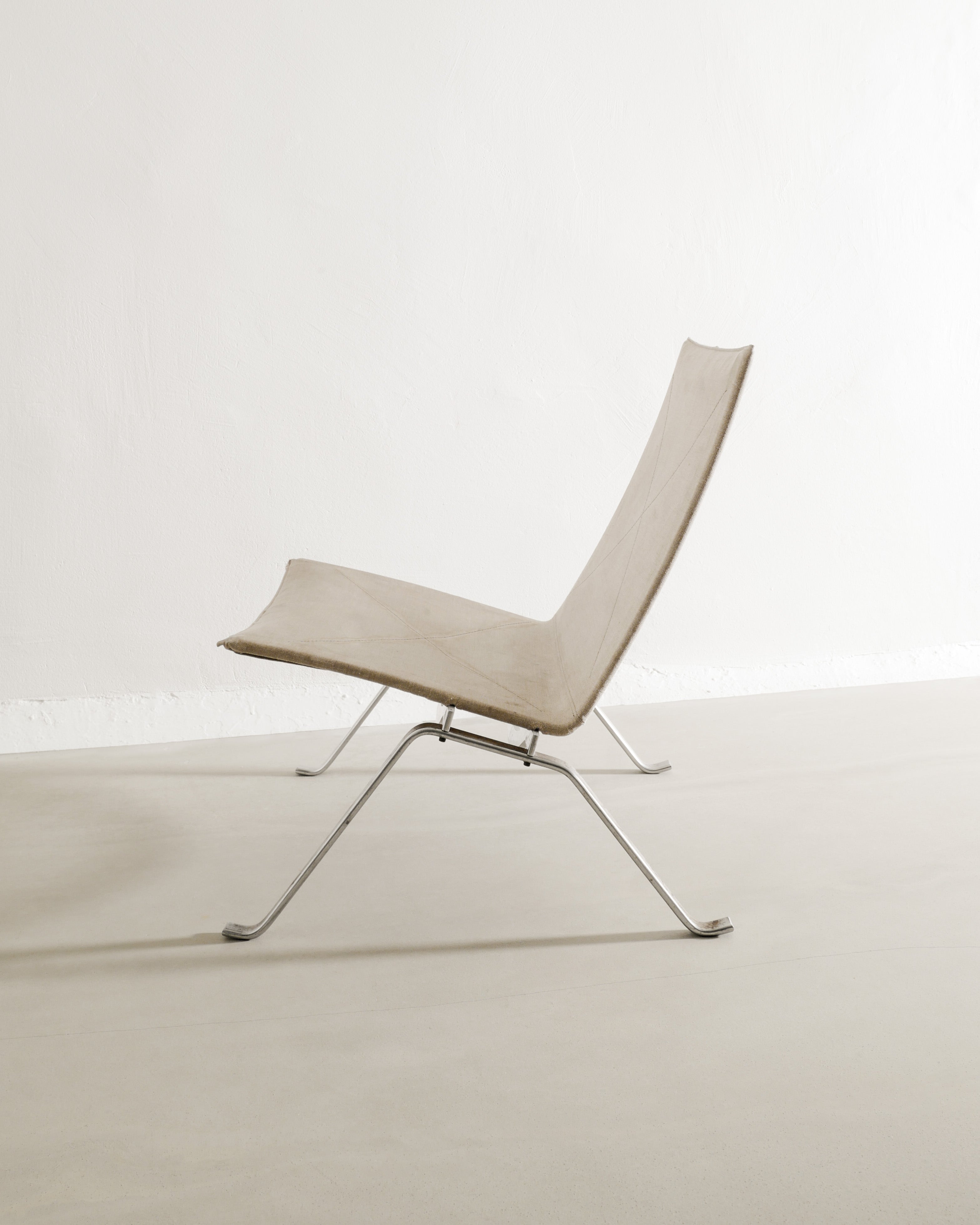 POUL KJAERHOLM PK22 CANVAS CHAIR, 1990s