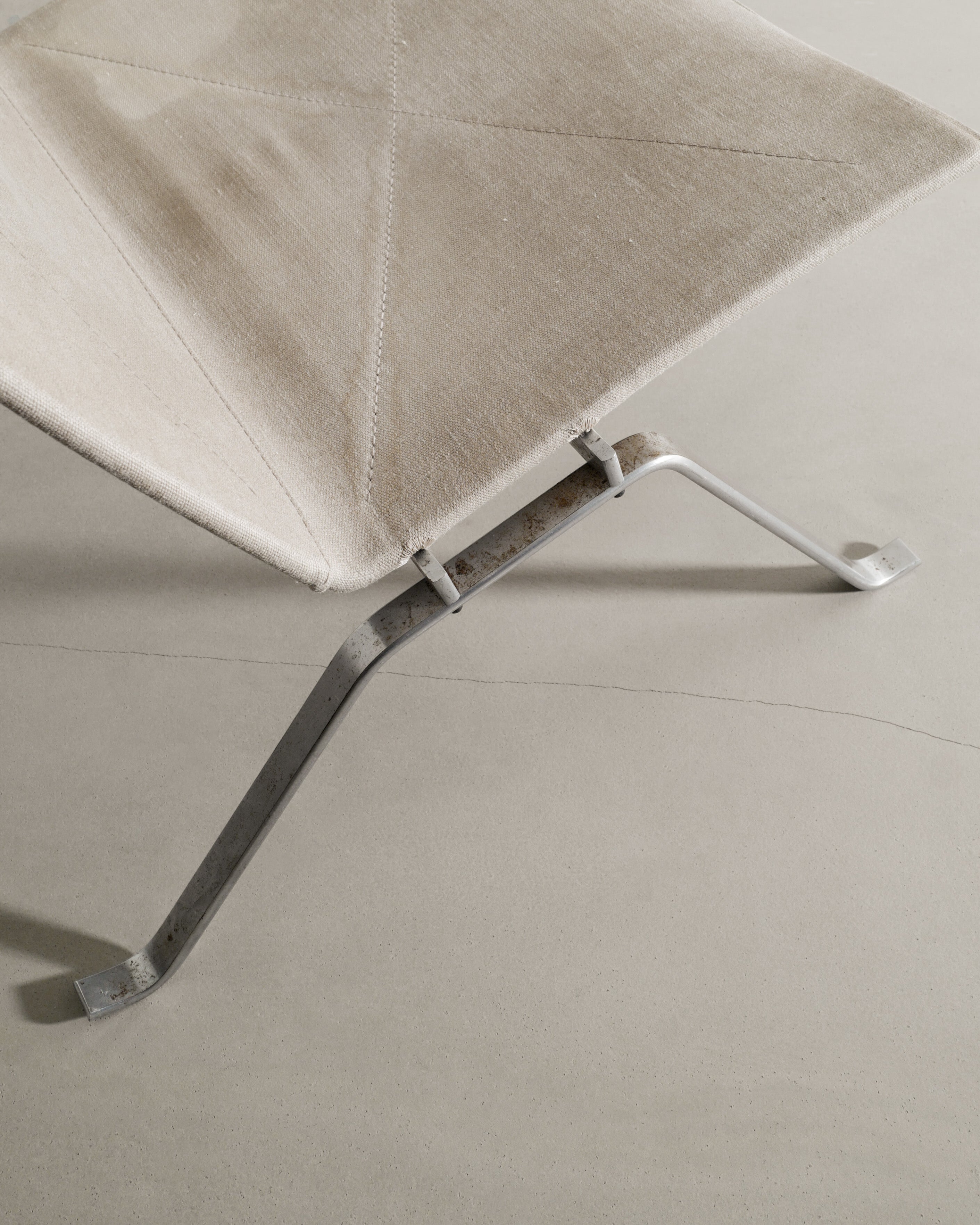 POUL KJAERHOLM PK22 CANVAS CHAIR, 1990s