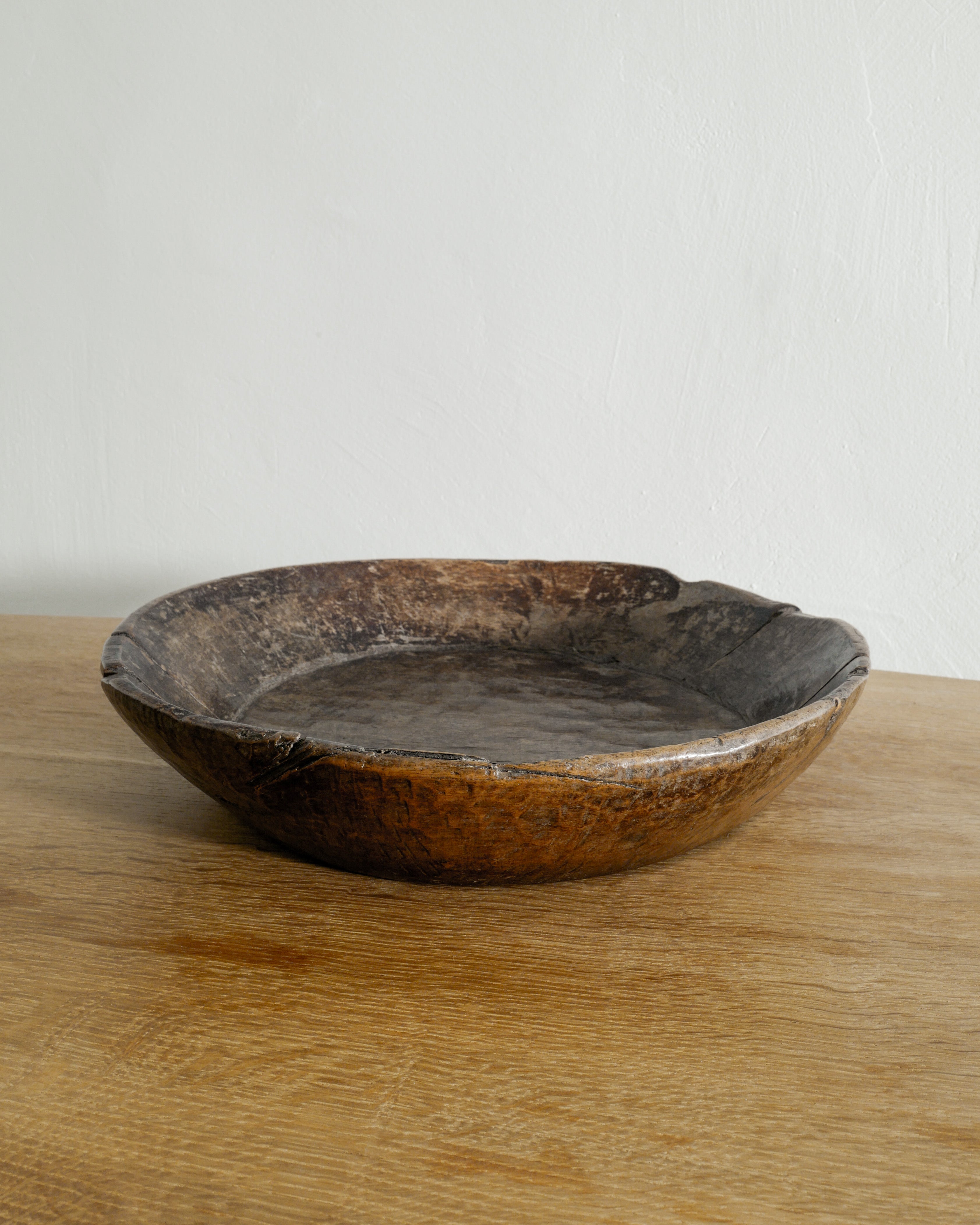 FRENCH OAK BOWL, 1800s